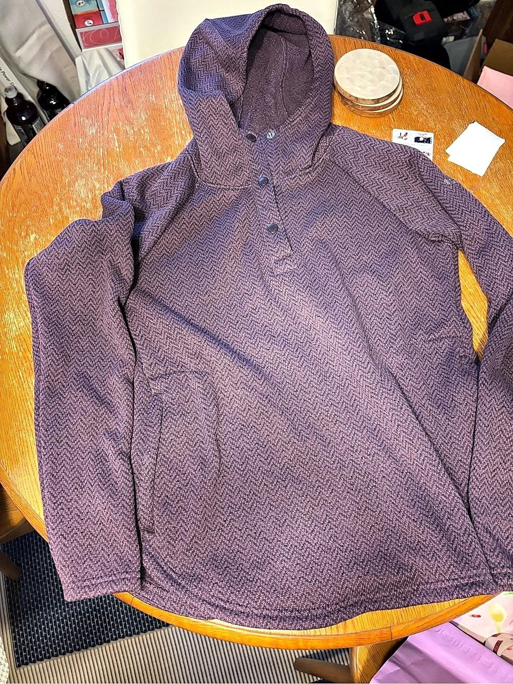 Columbia Darling Days Pullover Hoodie Women's Purple Large